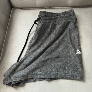 New Reebok grey shorts without tag. Only worn once.